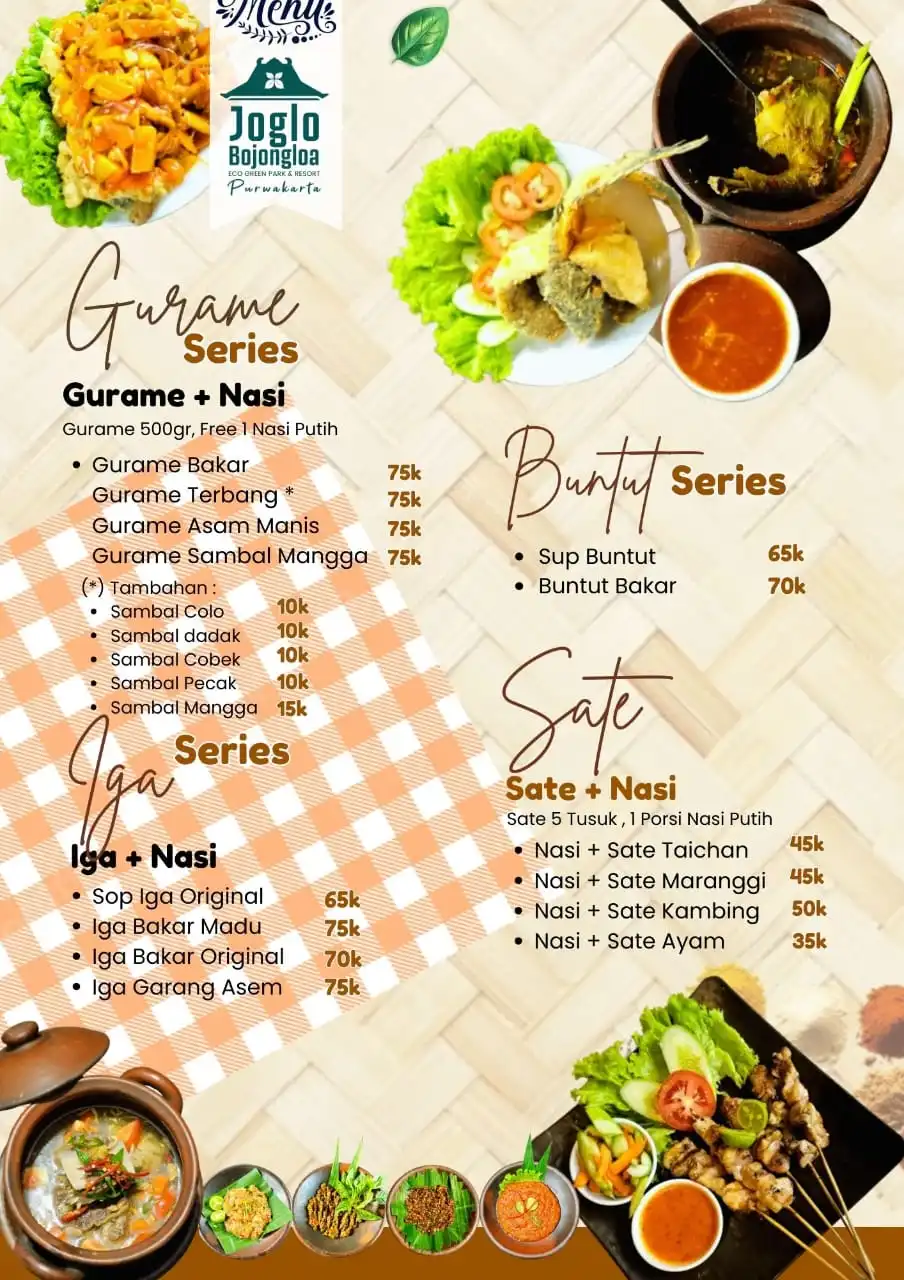 Menu joglo bojongloa 13
